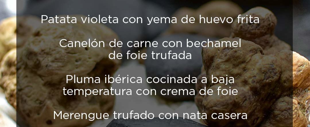 menu degustación de trufa blanca